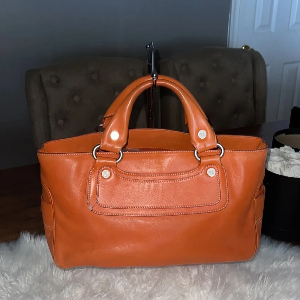 GUC Celine Leather Boogie Bag in Orange Brown (vintage) - Picture 3 of 15